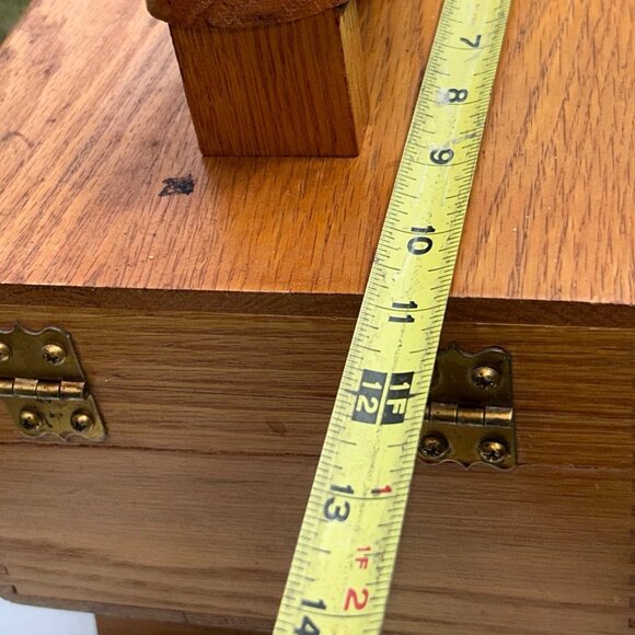 Griffin Shinemasters Wooden Shoe Shine Box with Dovetail Joinery Vintage - Picture 12 of 14